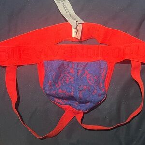 XL NWT Modus Viviendi Jock Strap with Lace Pouch (not sheer)